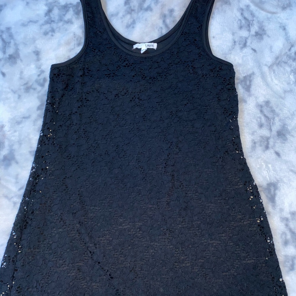 black mini dress